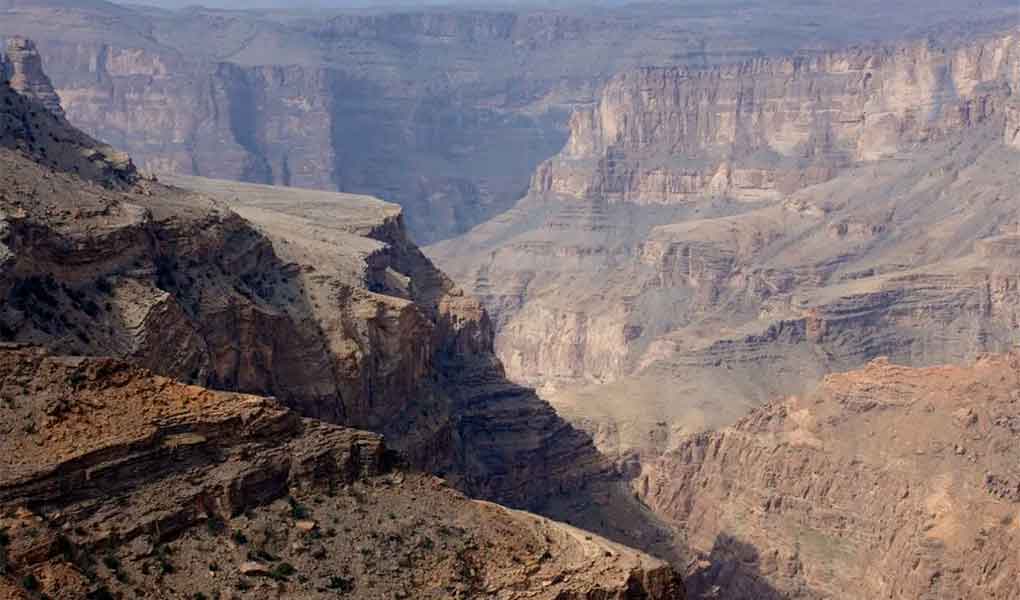 Vista de las montañas Alila Jabal Akhdar en Omán