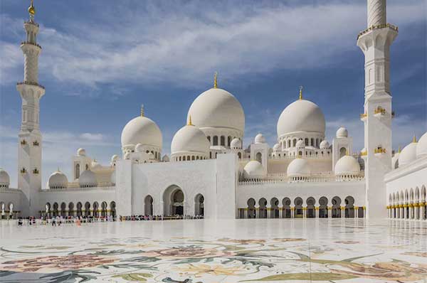 Exterior Mezquita Sheikh Zayed en Abu Dhabi