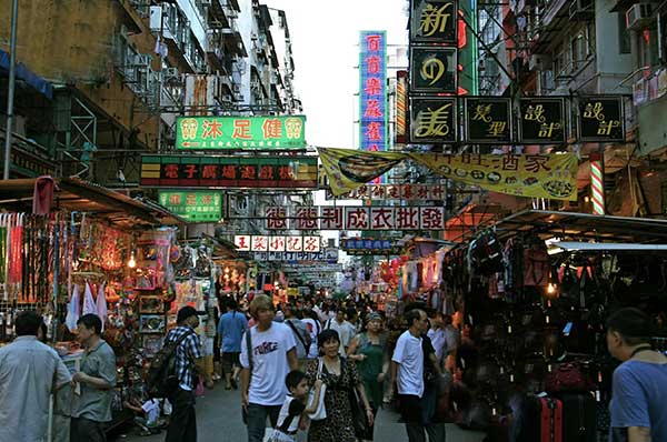 Visita a mercados y calles ciudad China