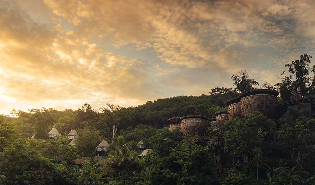 Vistas aéreas de Keemala Resort en Phuket Tailandia