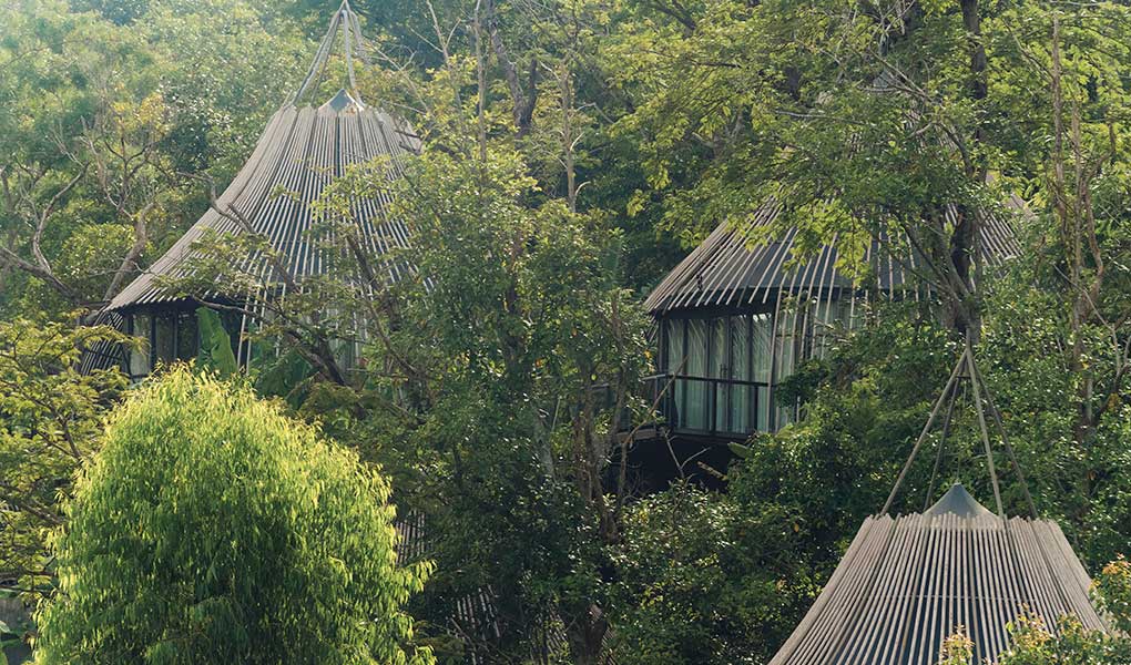 Villas Tree Pool Houses vistas desde el exterior hotel Keemala