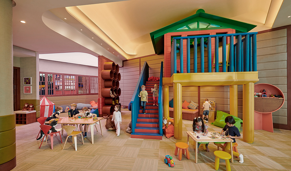 Zonas del Kids Club con juegos Mandarin Oriental Jumeira